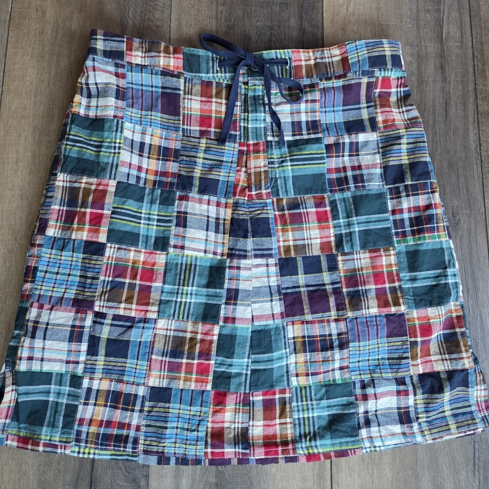 Northstyle Multicolor Madras Patchwork Skort - image 1